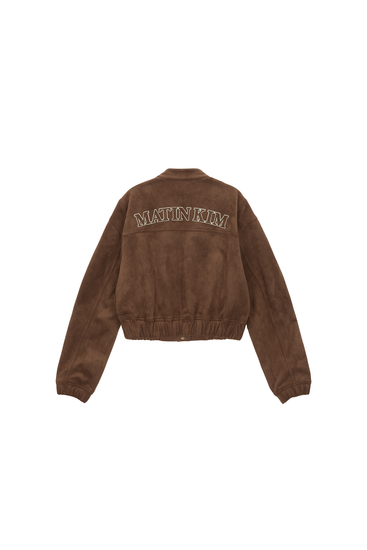 FAUX SUEDE BOMBER JUMPER FOR WOMEN IN CAMEL