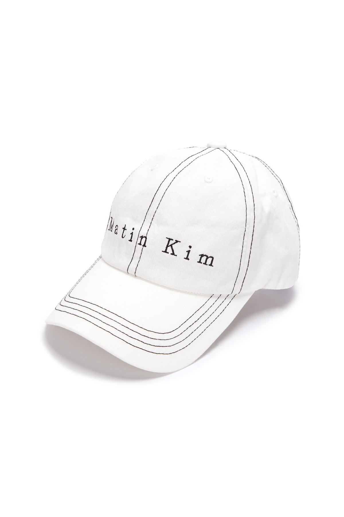 MATIN STITCH BALL CAP IN WHITE