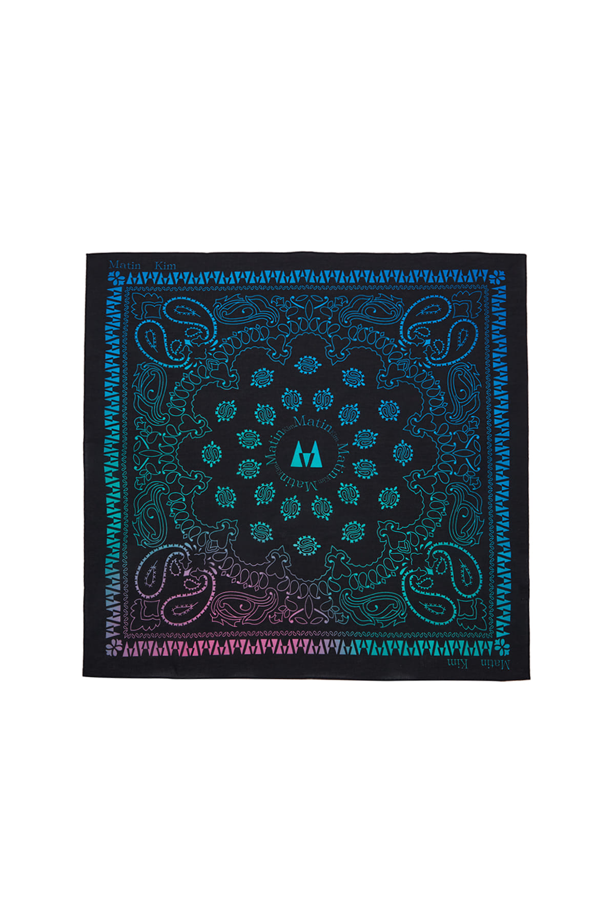 PAISLEY COLOR SCARF IN BLACK