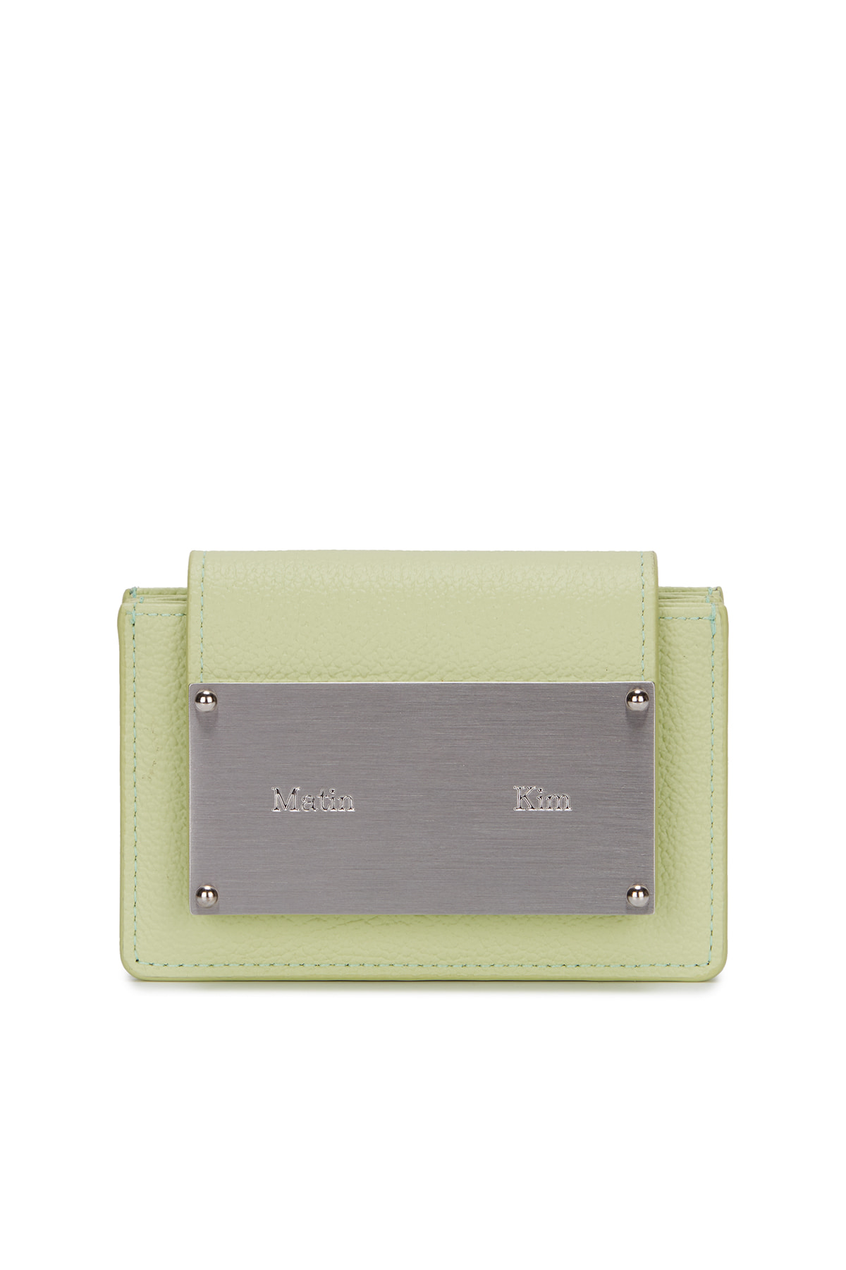 ACCORDION WALLET IN LIGHT GREEN