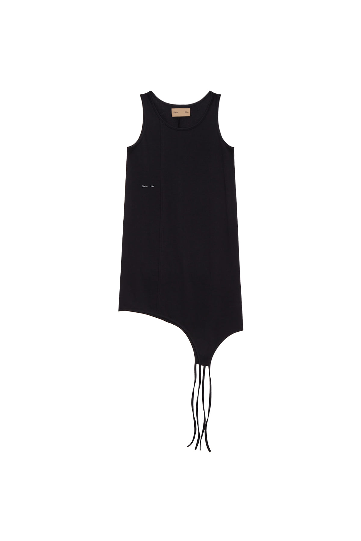 SLEEVELESS TAIL ONE PIECE IN BLACK