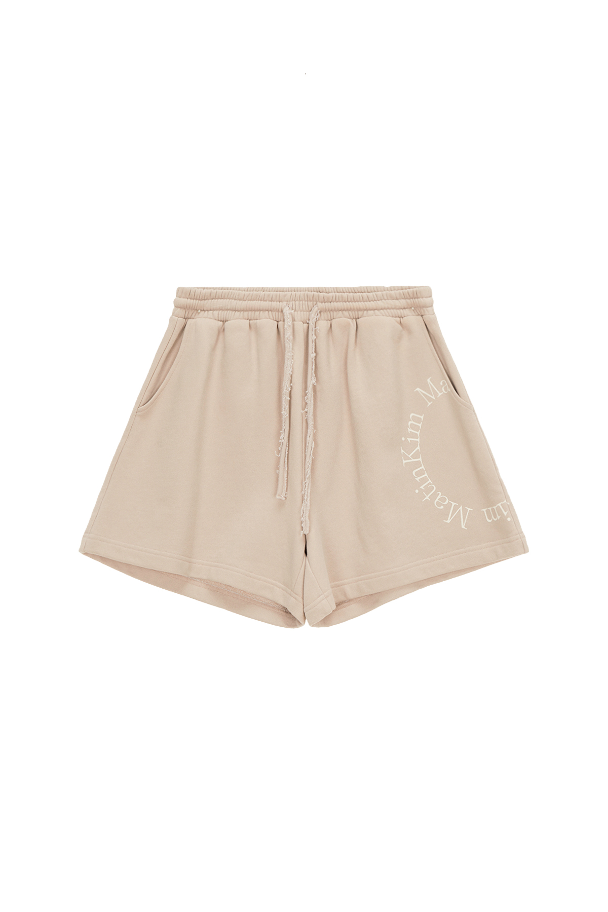 MATIN SOLID LOGO SHORTS IN BEIGE
