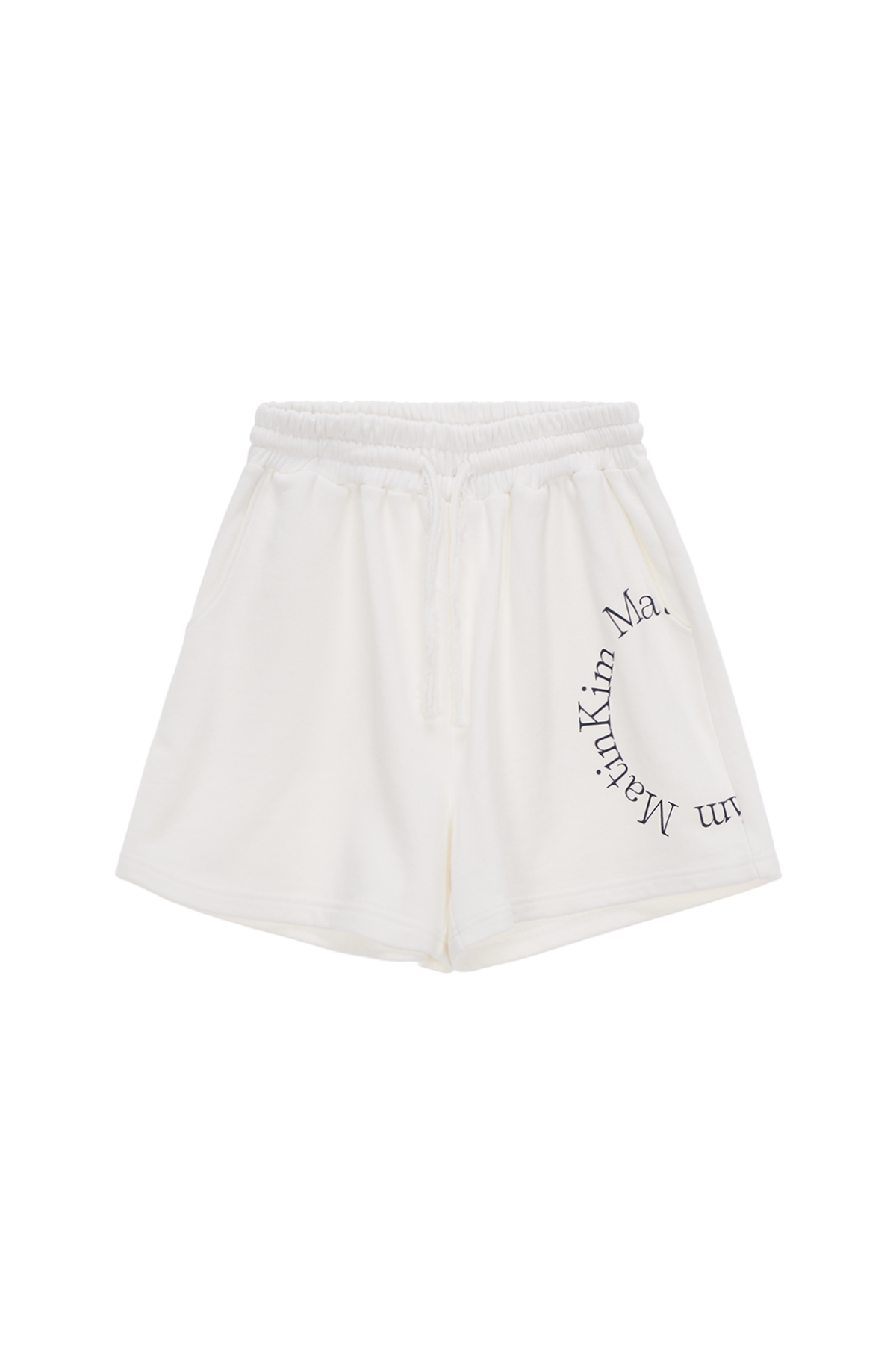 MATIN SOLID LOGO SHORTS IN WHITE