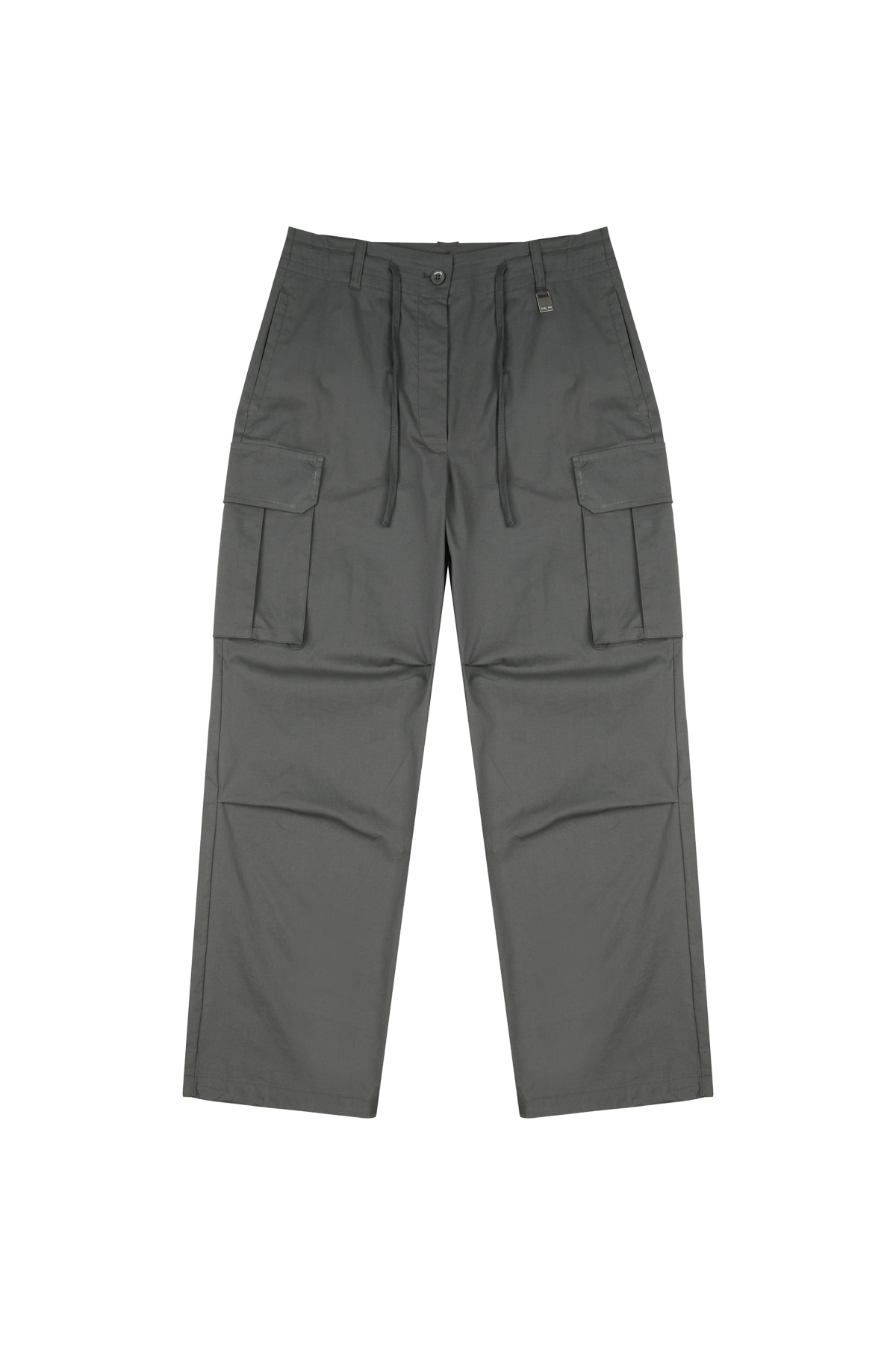 CARGO COTTON PANTS IN CHARCOAL