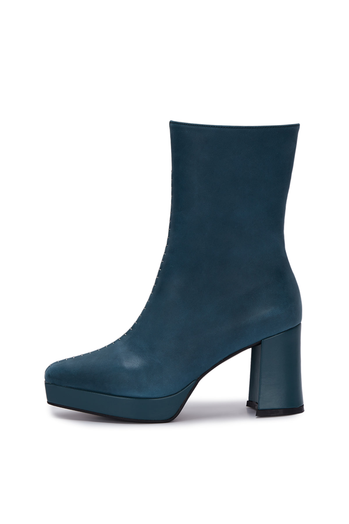 STITCH BOOTS IN TURQUISE BLUE