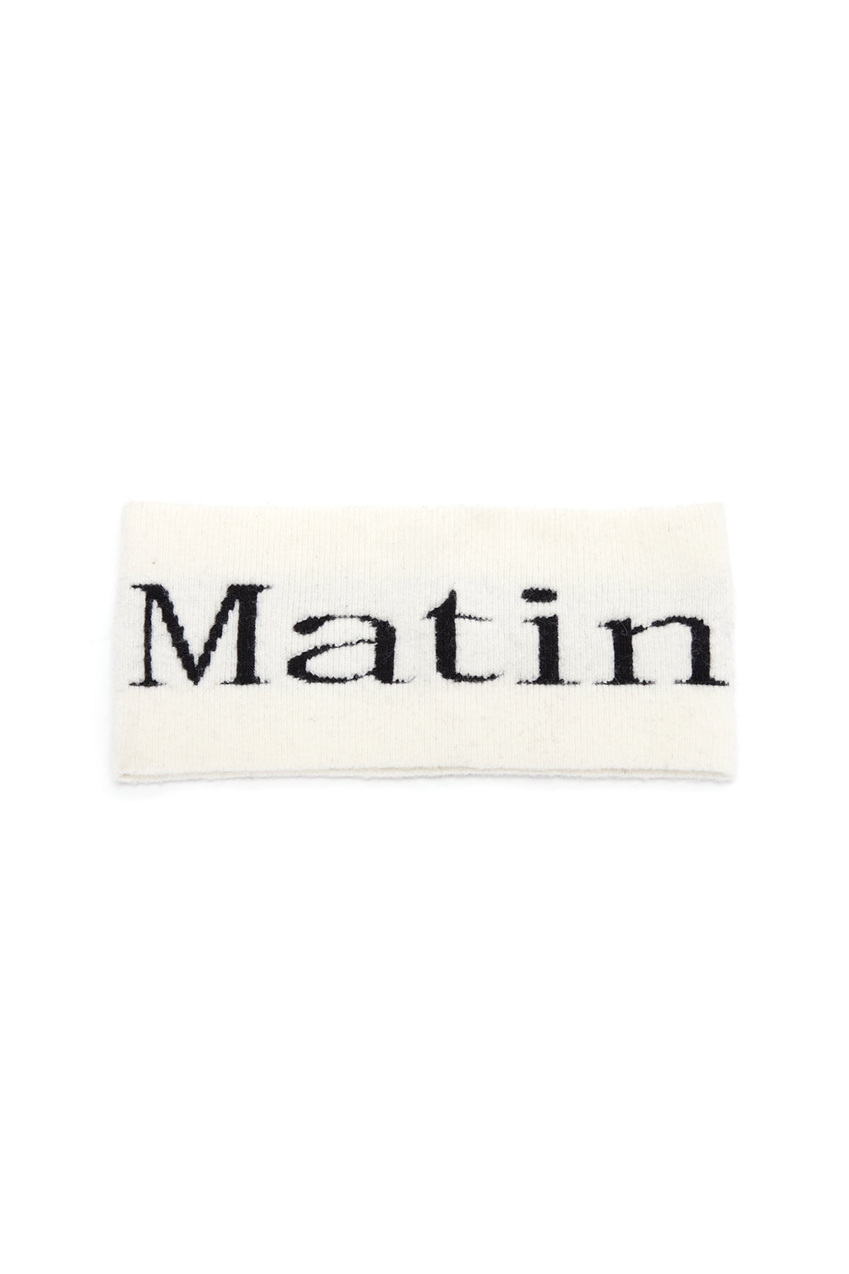 MATIN KNIT HAIR BAND IN WHITE