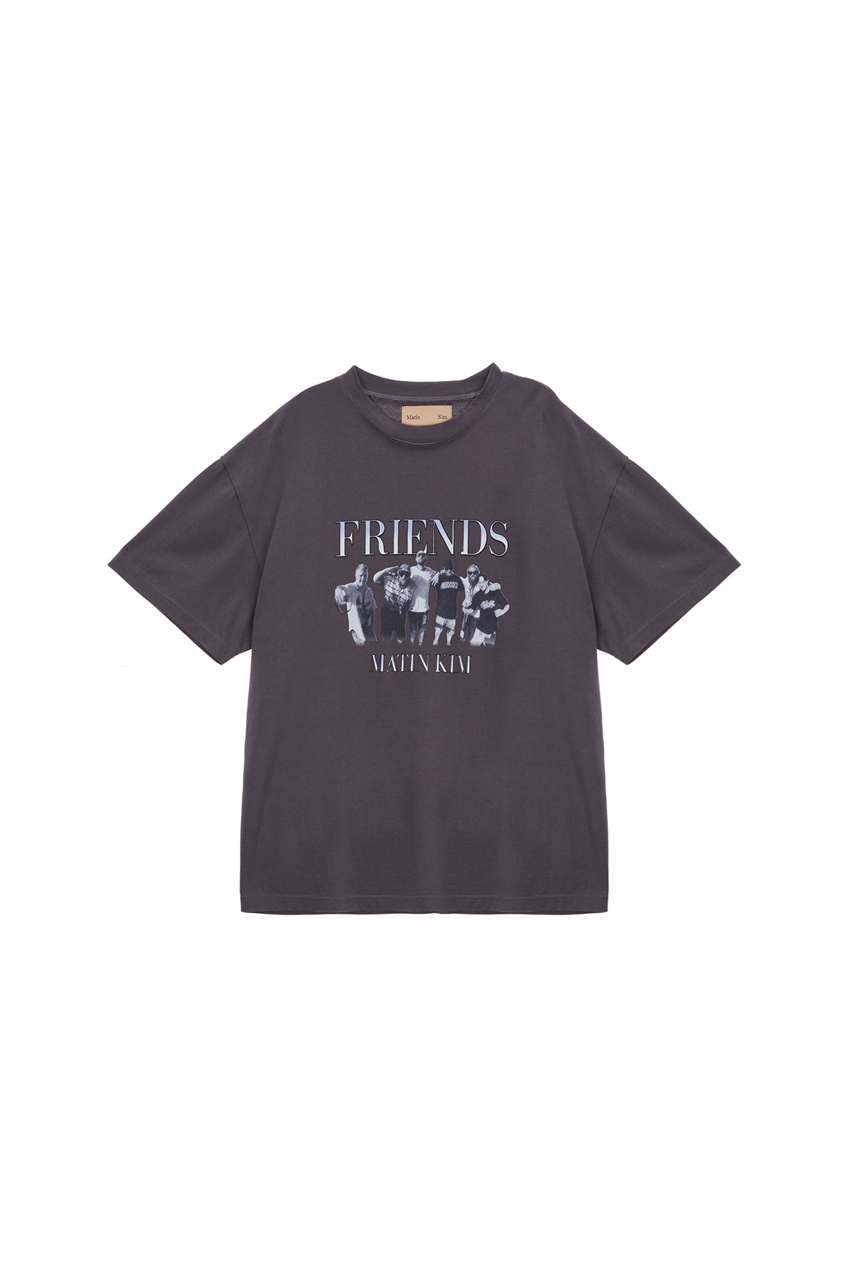 FRIENDSHIP VINTAGE TOP IN CHARCOAL