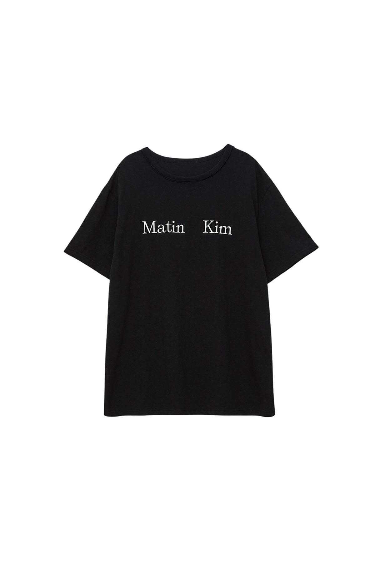 MATIN KIM LOGO T-SHIRT IN BLACK