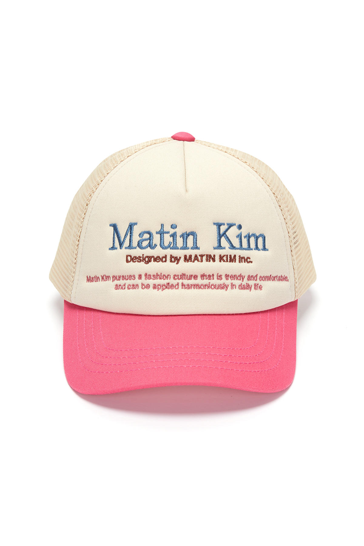 MATIN HERITAGE TRUCKER BALL CAP IN PINK