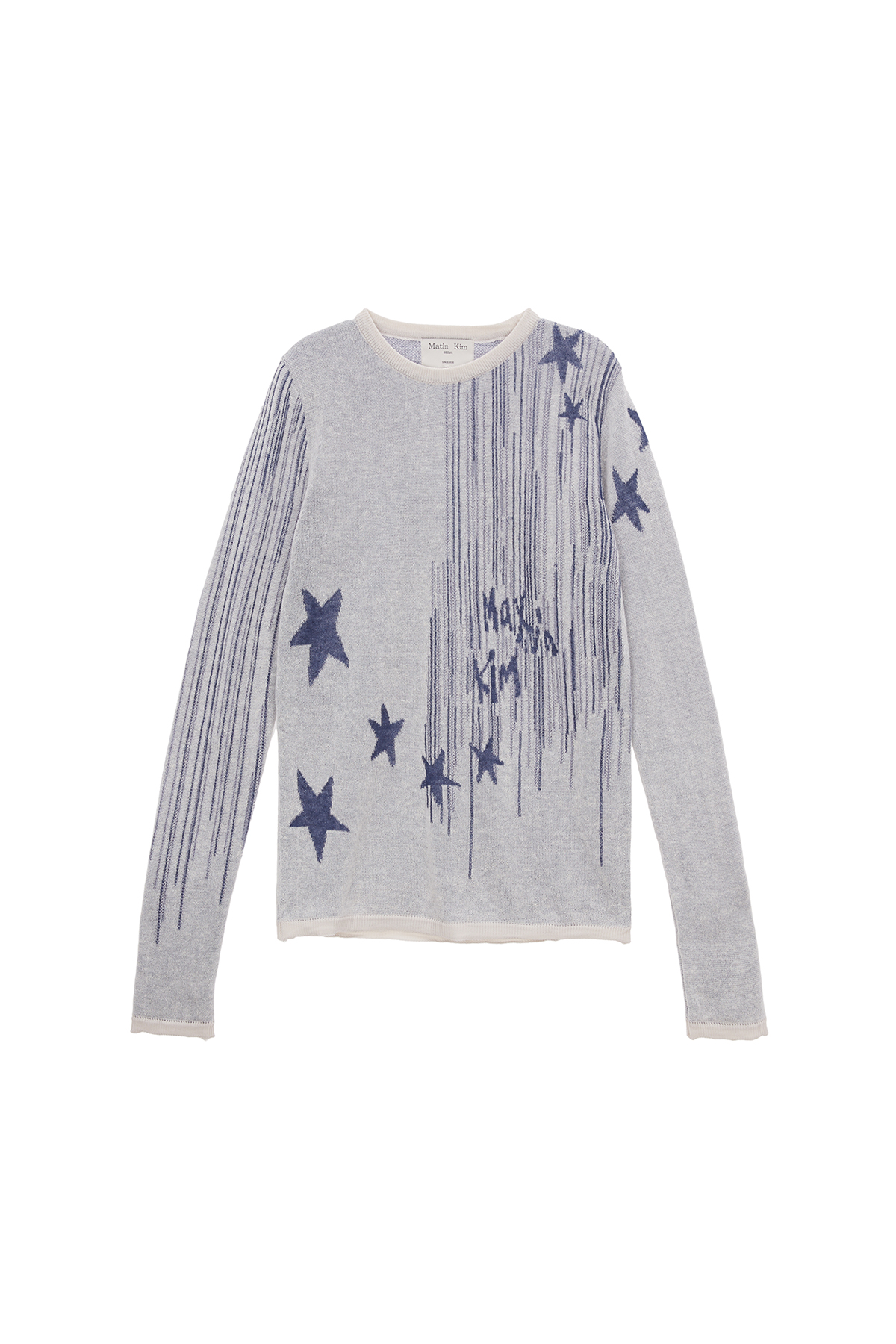 MILKY WAY JACQUARD KNIT TOP IN IVORY