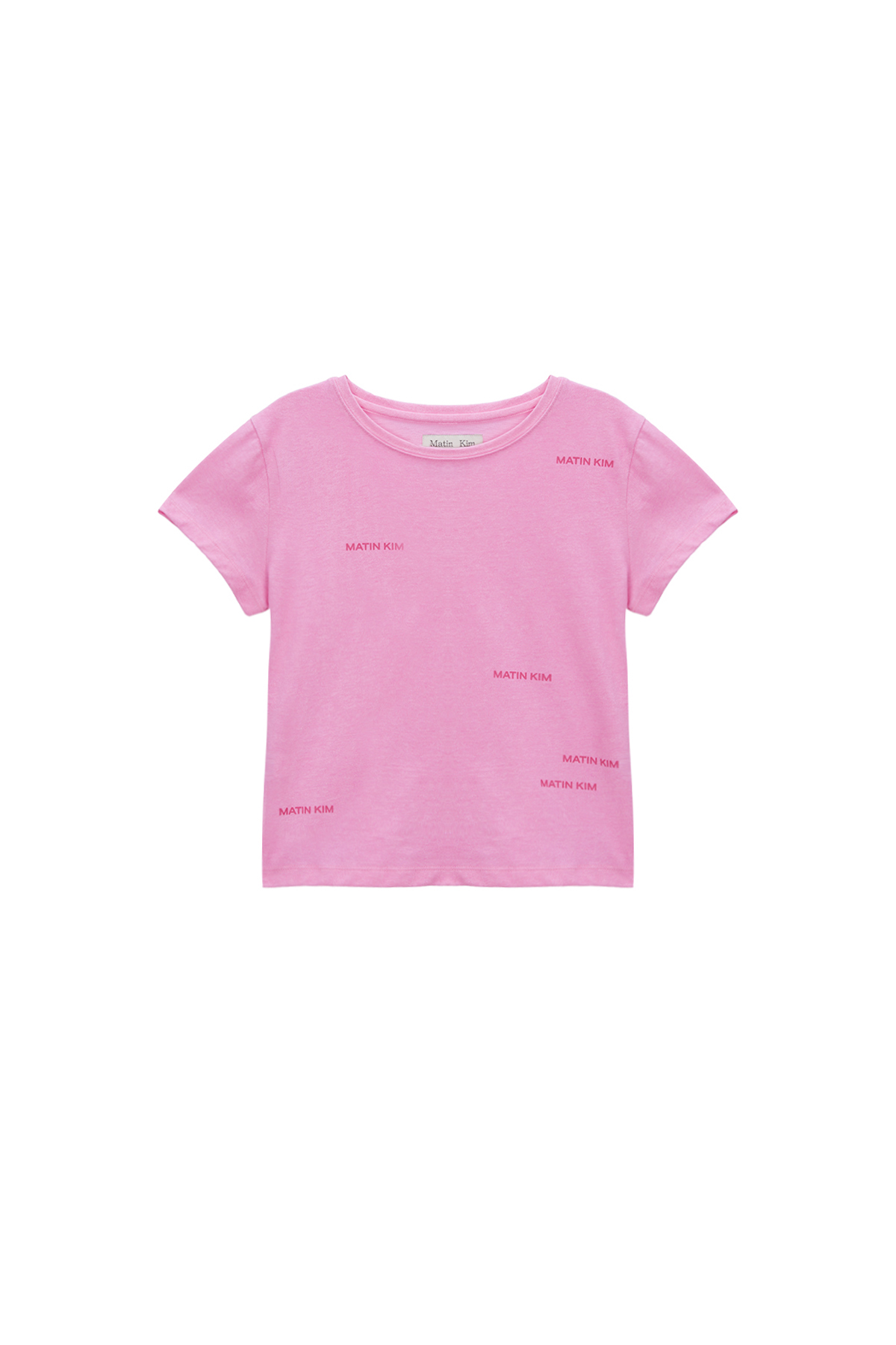 MATIN SMALL LOGO CROP TOP IN PINK