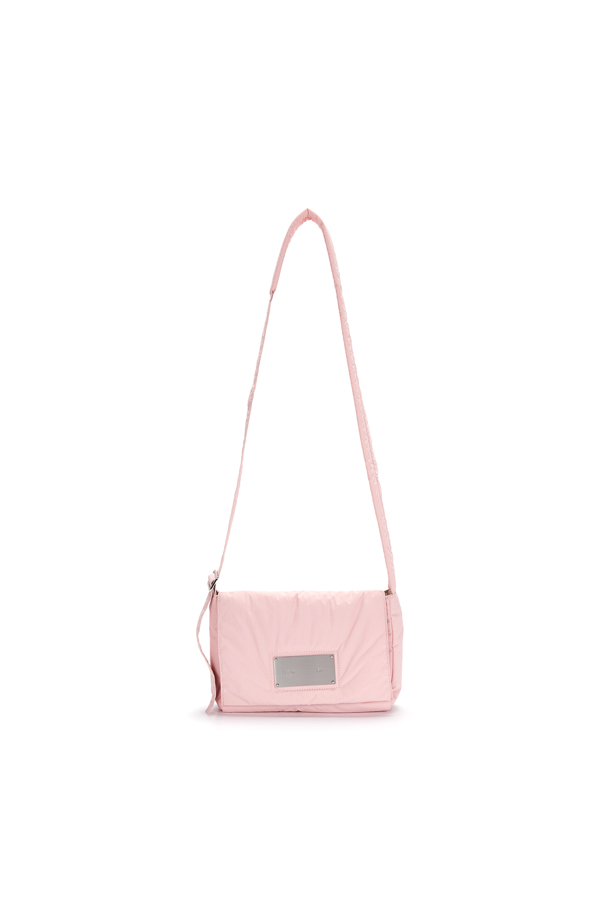 MIDDLE PADDING MESSENGER BAG IN PEACH