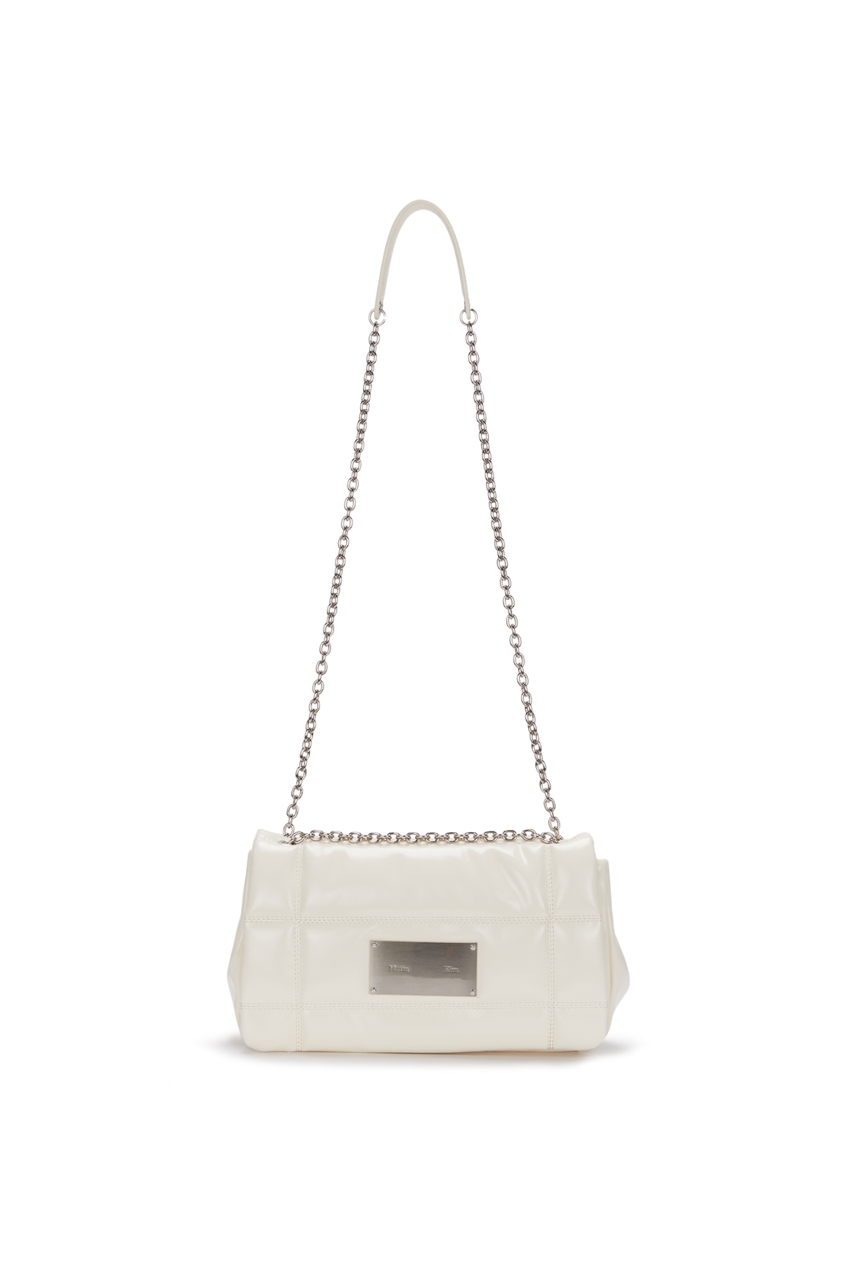 CLASSIC CHAIN QUILTING BAG IN IVORY