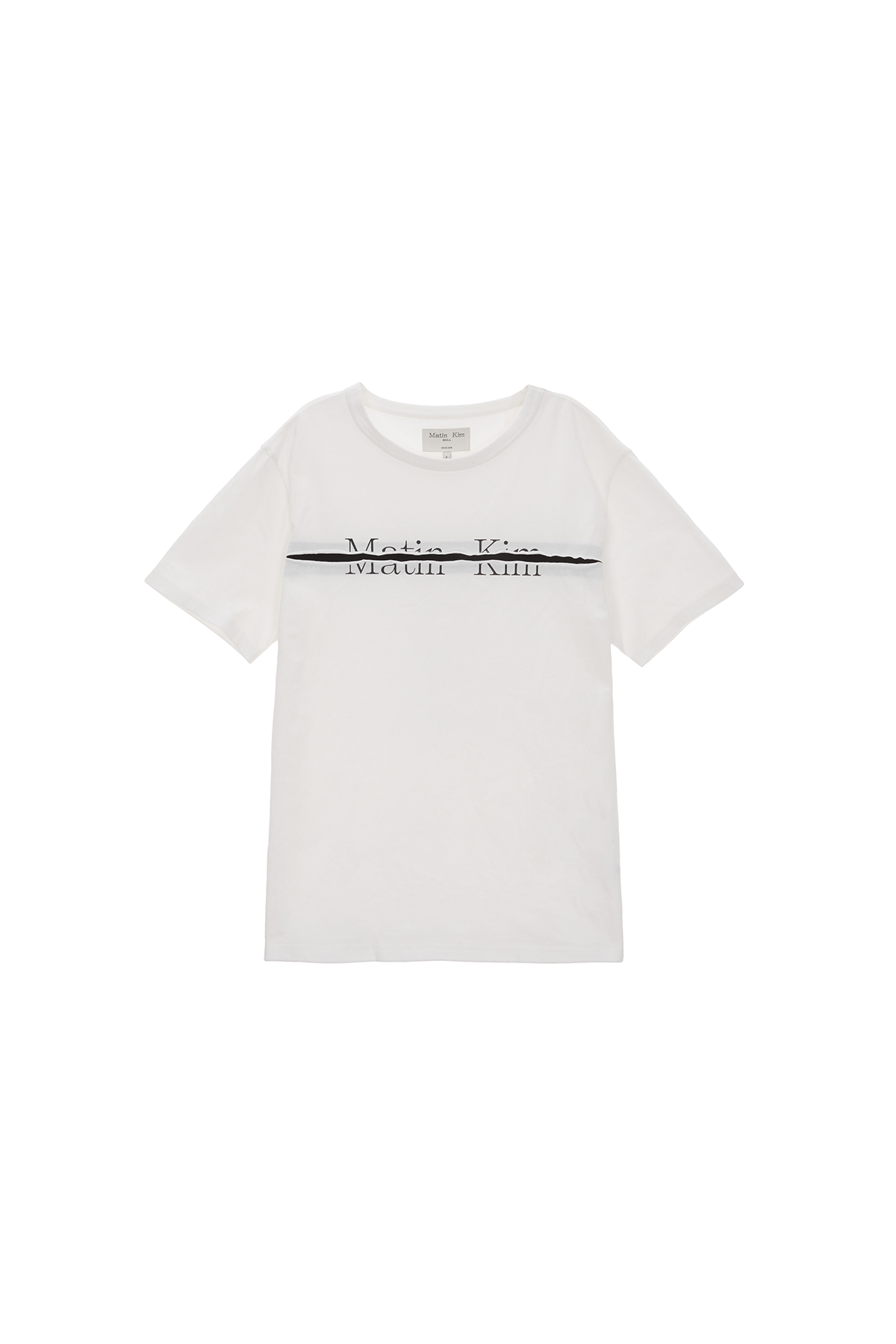 [EXCLUSIVE] LOGO CUTTED LAYERED TOP IN WHITE