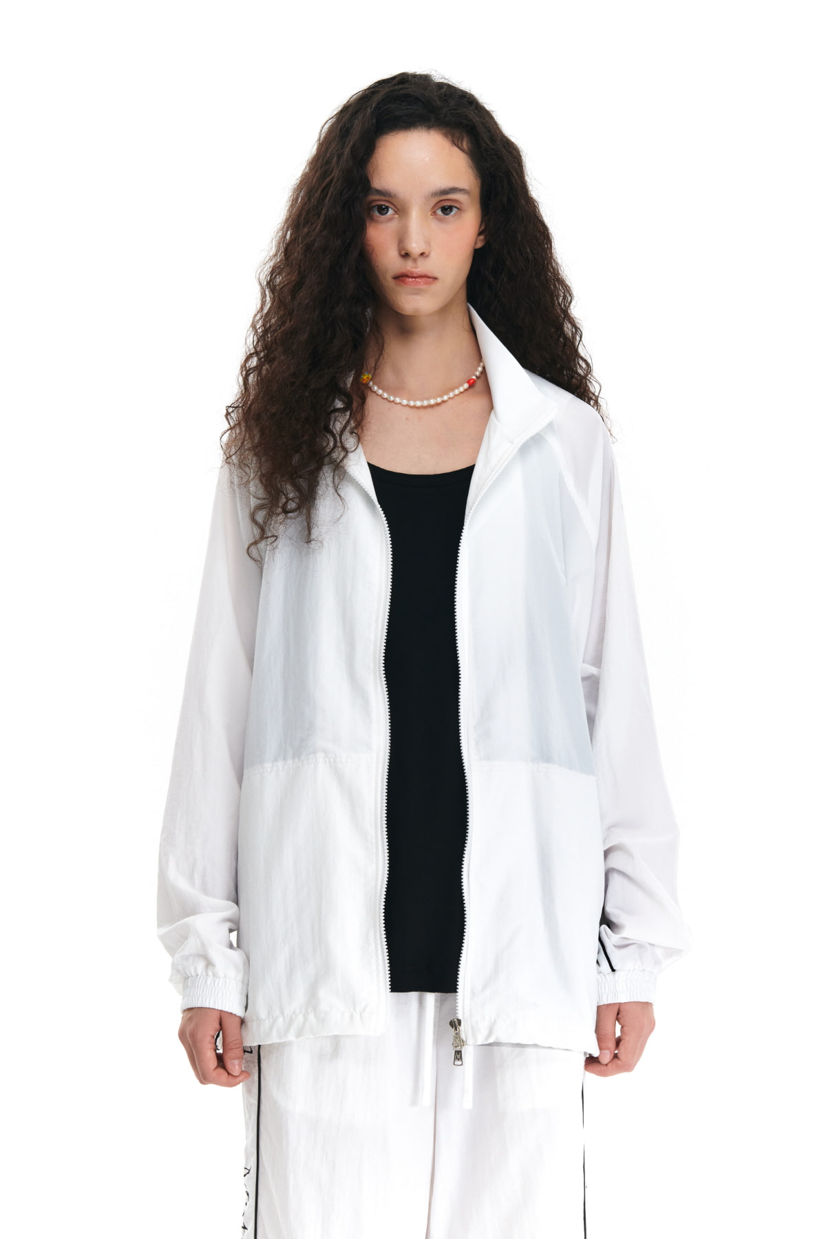MATIN SPELL TRACK JACKET IN WHITE