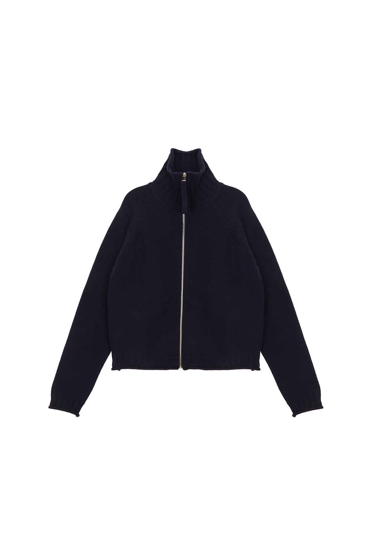SPELL POINT KNIT ZIP UP IN NAVY