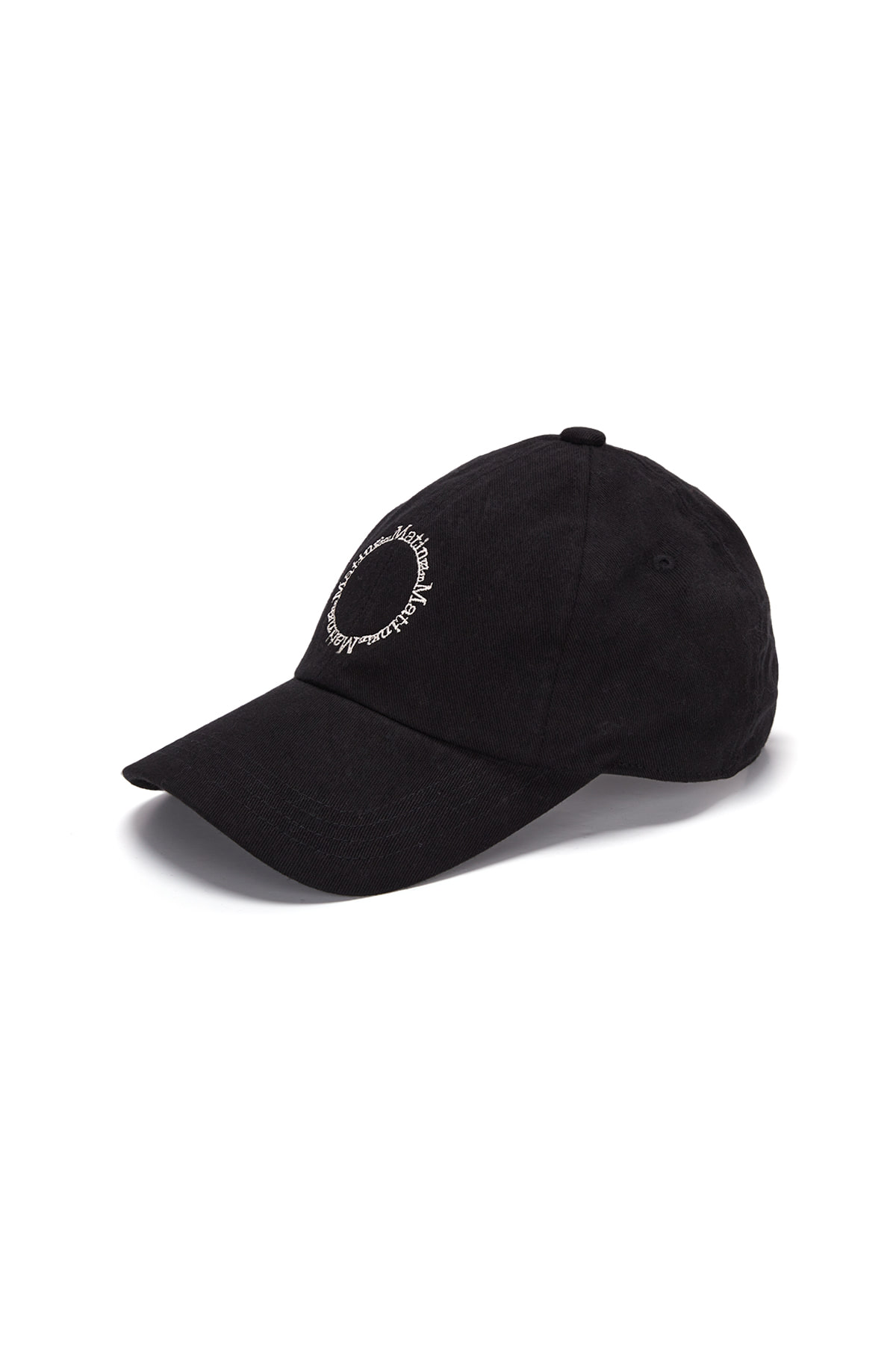 MACARON LOGO BALL CAP IN BLACK
