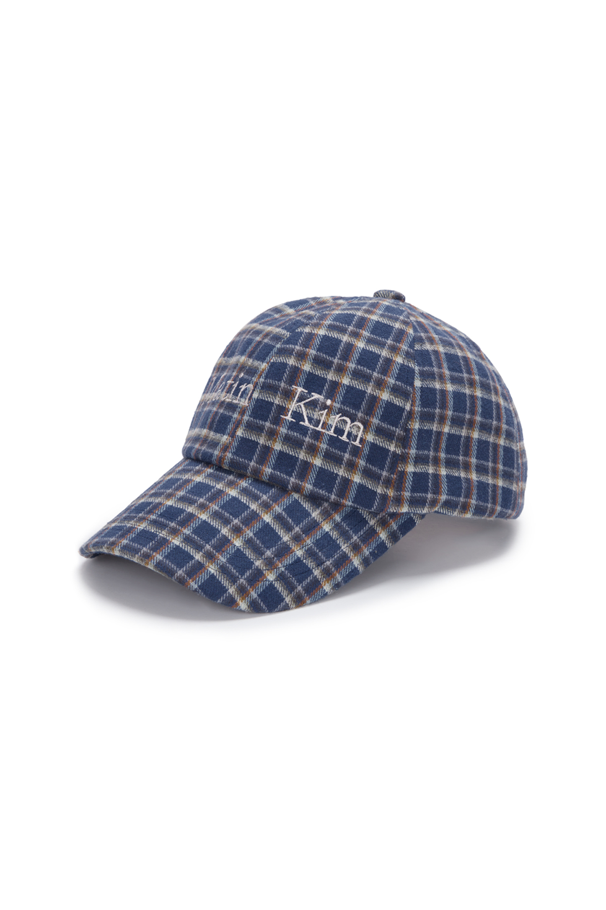 CHECK PATTERN BALL CAP IN BLUE