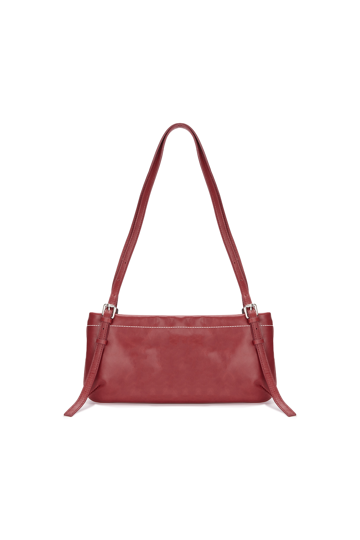 VINTAGE LEATHER SQUARE MINI BAG IN RED