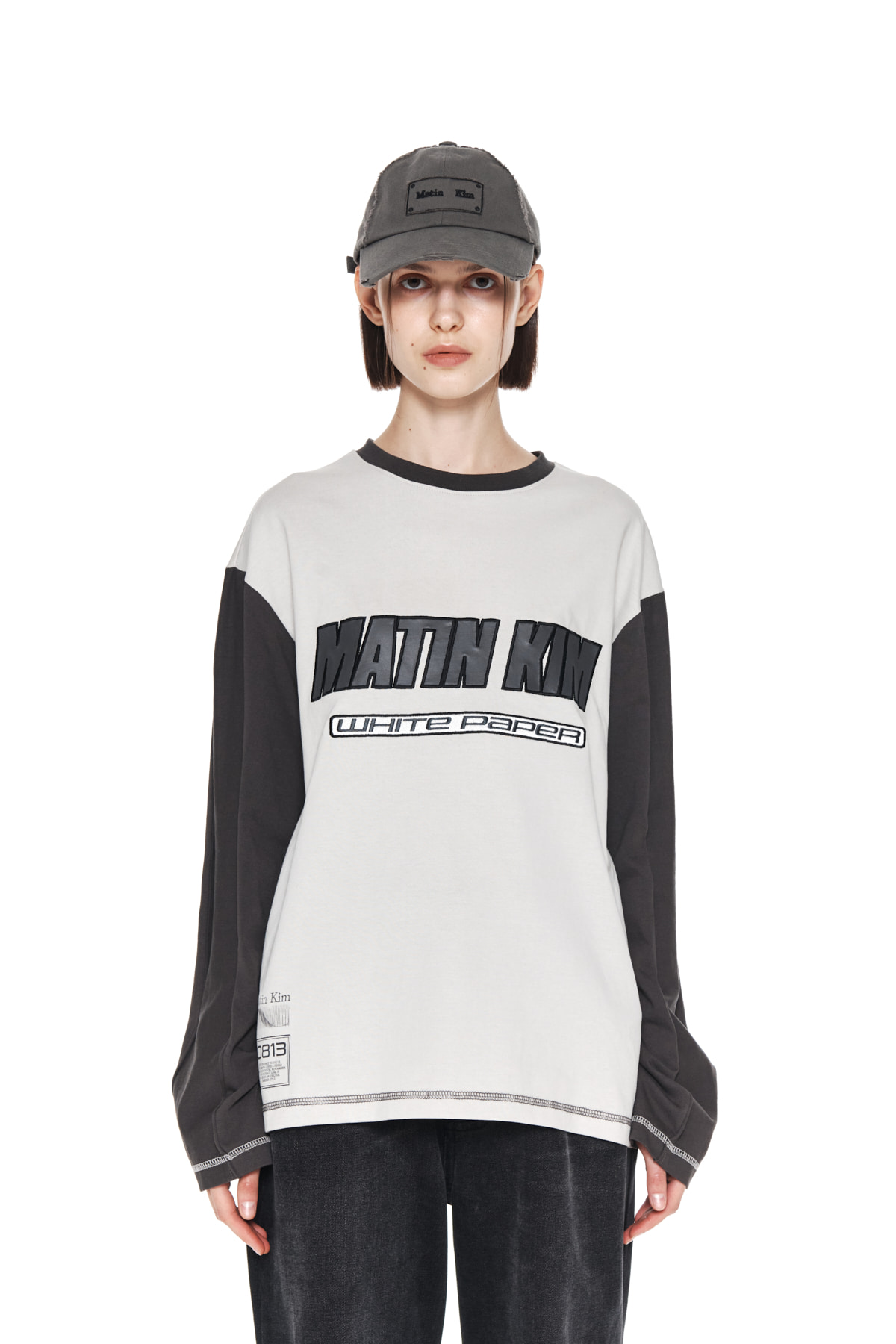 MATIN SPORTS CLUB LONG SLEEVE TOP IN CHARCOAL