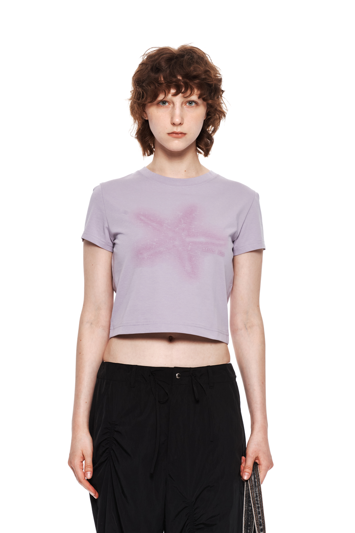 STARFISH GRAPHIC CROP TOP IN LILAC